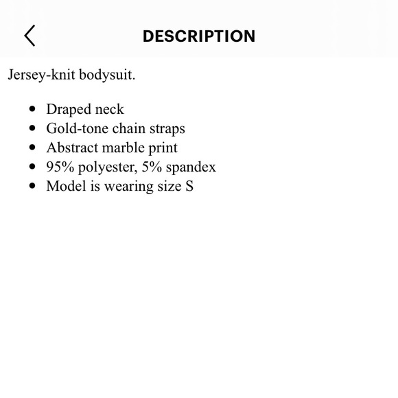 🔸 Ardene 🔸 marble print bodysuit - Picture 4 of 9